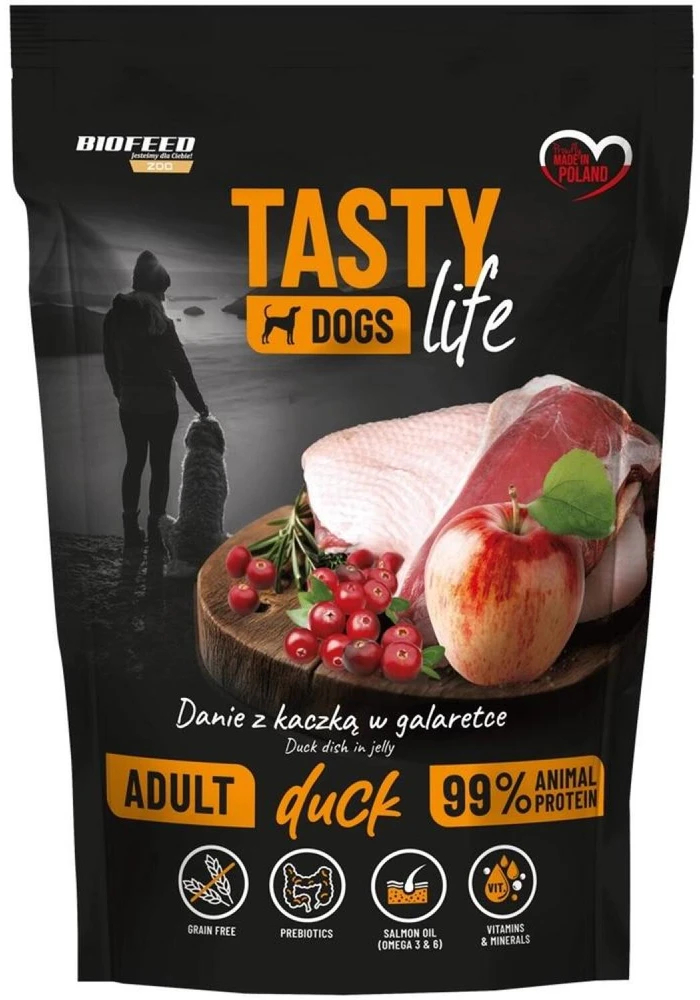 Euphoria BIOFEED Tasty Dogs Life antiena – drėgnas ėdalas šunims – 150g