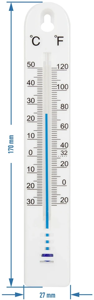 Bioterm Universalus termometras 014702, -30°C iki +50°C, plastikas, kabinamas
