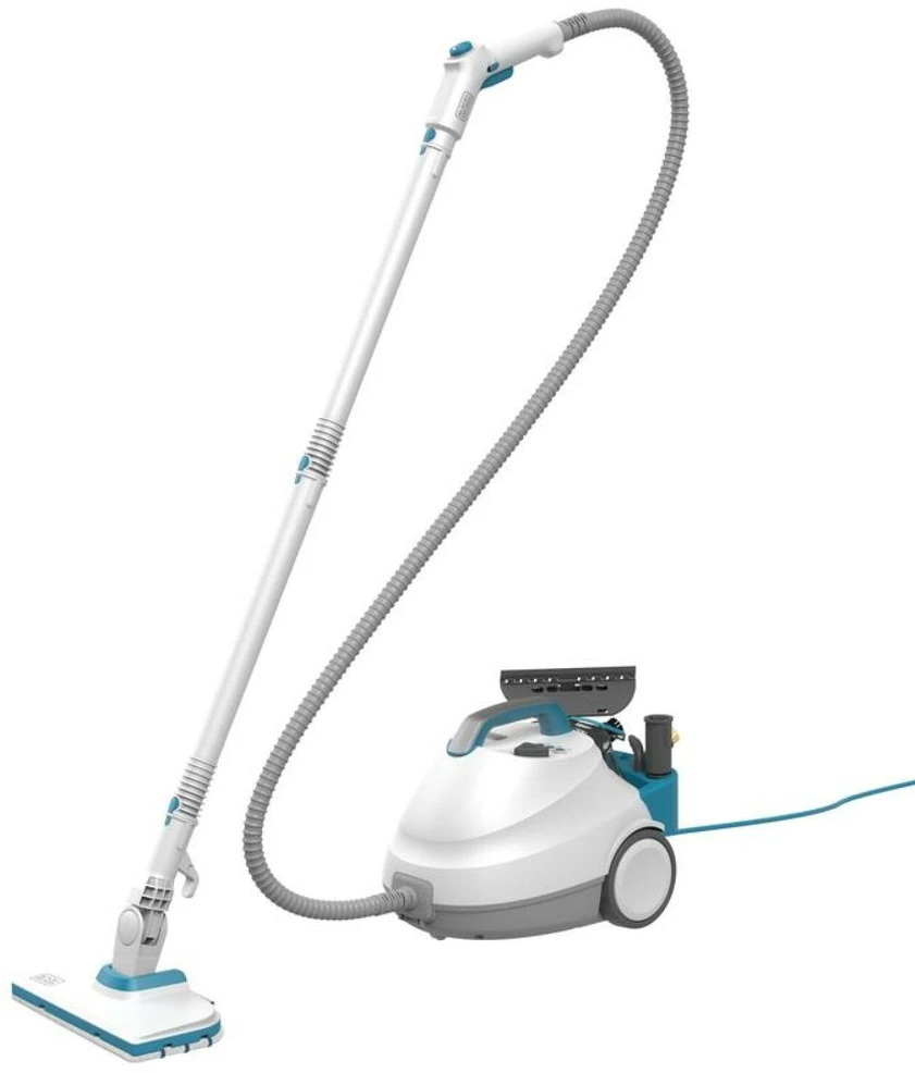 Black & Decker Juodas & Decker Namų ir virtuvės prietaisas - Juodas+DECKER BHSMP2314-QS 1.2L 2300W Garų valytuvas 4 Bar Mėlyna, Balta