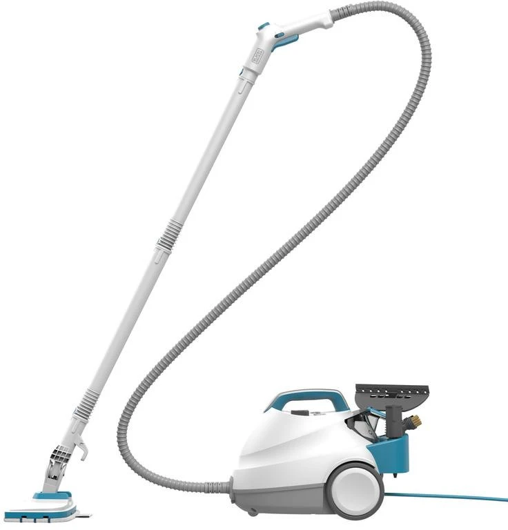 Black & Decker Juodas & Decker Namų ir virtuvės prietaisas - Juodas+DECKER BHSMP2314-QS 1.2L 2300W Garų valytuvas 4 Bar Mėlyna, Balta