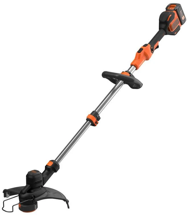 Black & Decker Juodas & Decker Juoda+33 cm belaidė 33 cm pjaustytuvas Decker BCST636L1 -QW 36V 2,5 Ah PowerCommand Pivotant 180 - Teleskopinis vamzdis - 2 rankenos