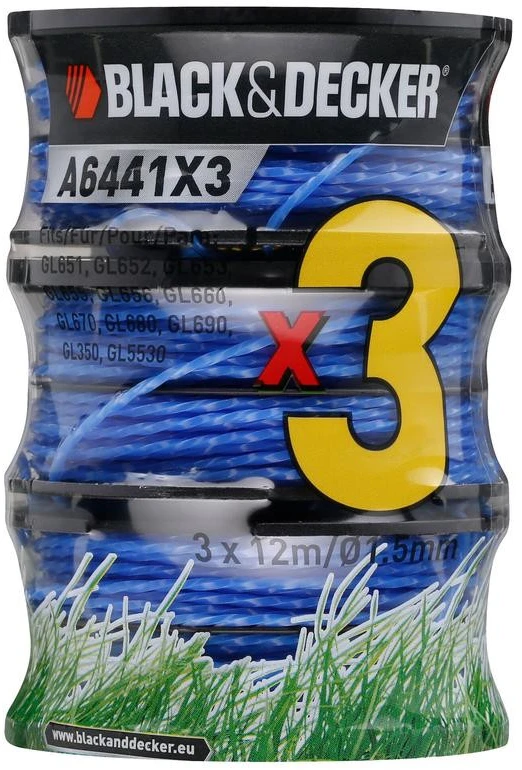Black & Decker Juodas & Decker yarn package Reflex + A6441X3-XJ