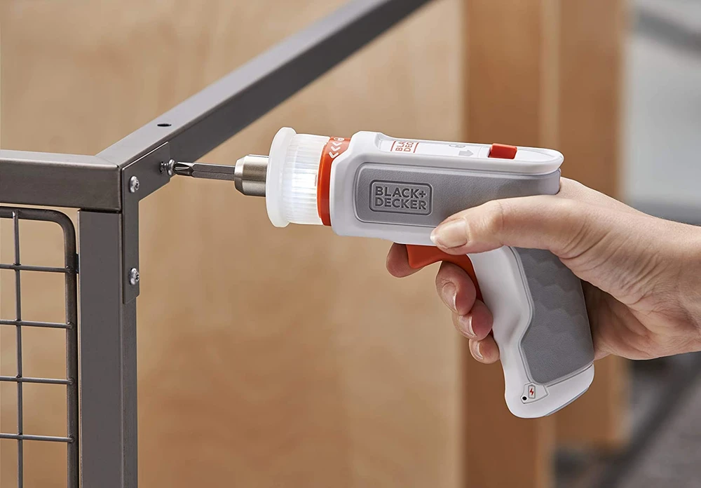 Black & Decker Juodas & Decker HEXDRIVER, cordless furniture screwdriver BCRTA01 (baltas/oranžinis, 3.6 volts)