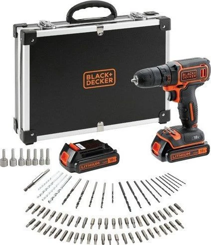 Black & Decker Juodas & Decker Juodas + DECKER 10.8V GRĄŽAS / GRĄŽAS + PRIEDAI 100 vnt.