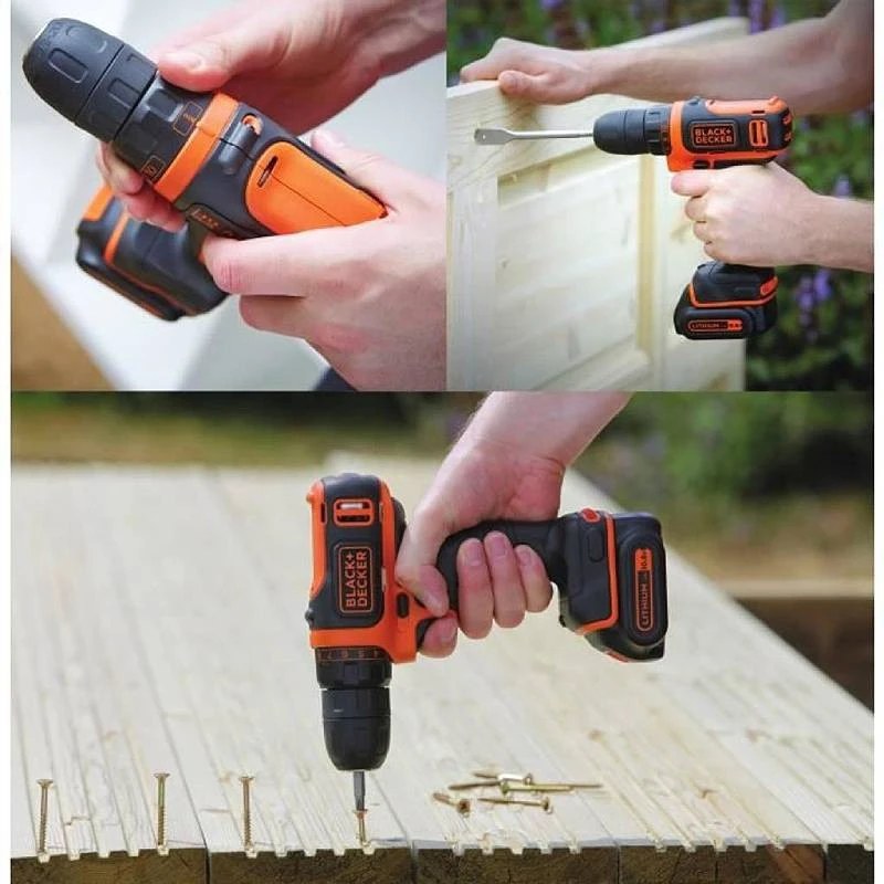 Black & Decker Juodas & Decker Juodas + DECKER 10.8V GRĄŽAS / GRĄŽAS + PRIEDAI 100 vnt.