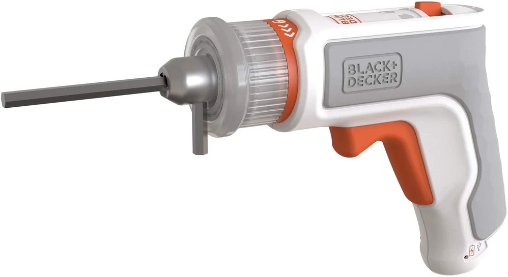 Black & Decker Juodas & Decker HEXDRIVER, cordless furniture screwdriver BCRTA01 (baltas/oranžinis, 3.6 volts)