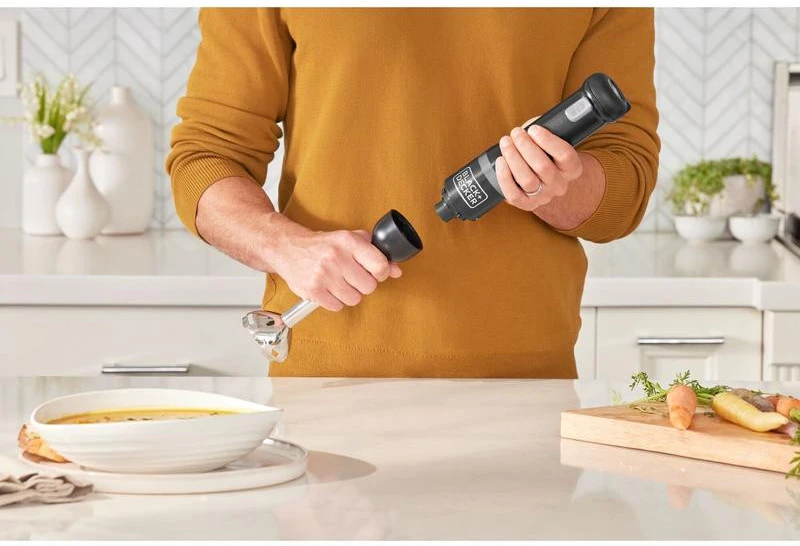 Black & Decker Juodas & Decker BD BLENDER 7,2V 2w1 Juodas BCKM1012KB
