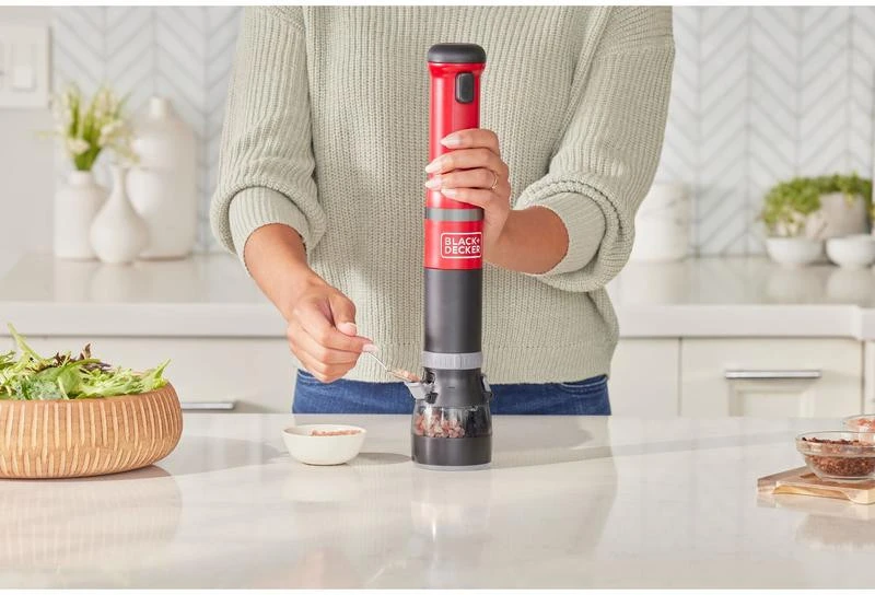 Black & Decker Juodas & Decker BD BLENDER 7,2V 2w1 Raudonas BCKM1012KR