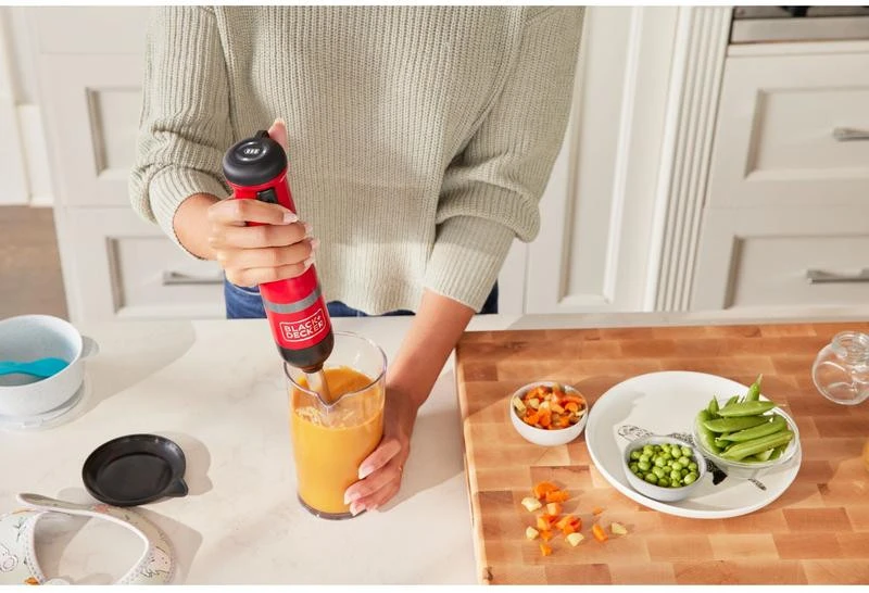 Black & Decker Juodas & Decker BD BLENDER 7,2V 2w1 Raudonas BCKM1012KR