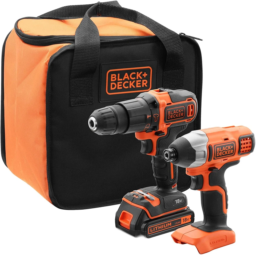 Black & Decker Rinkinys narzędzi Juodas & Decker BCK21S1S-QW