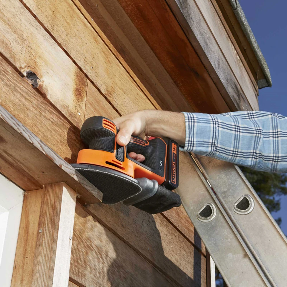 Black & Decker Juodas & Decker Juodas + DECKER DELTA TRINDER 18V 1x1,5Ah BDCDS18