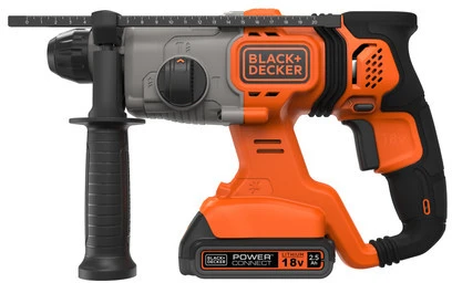Akumuliatorinis perforatorius SDS+, 18V, 2x2,5Ah, Black & Decker [BCD900E2K-QW]