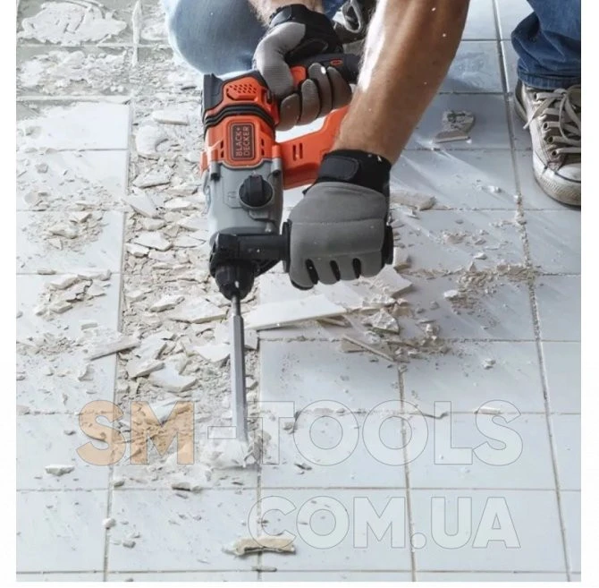 Akumuliatorinis perforatorius SDS+, 18V, 2x2,5Ah, Black & Decker [BCD900E2K-QW]