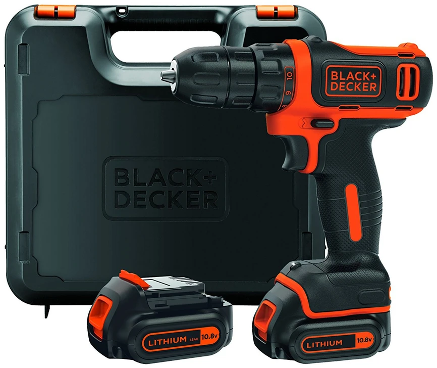 Black & Decker BD suktuvas 10,8V BDCDD12KB 2x1,5Ah WALIZKA