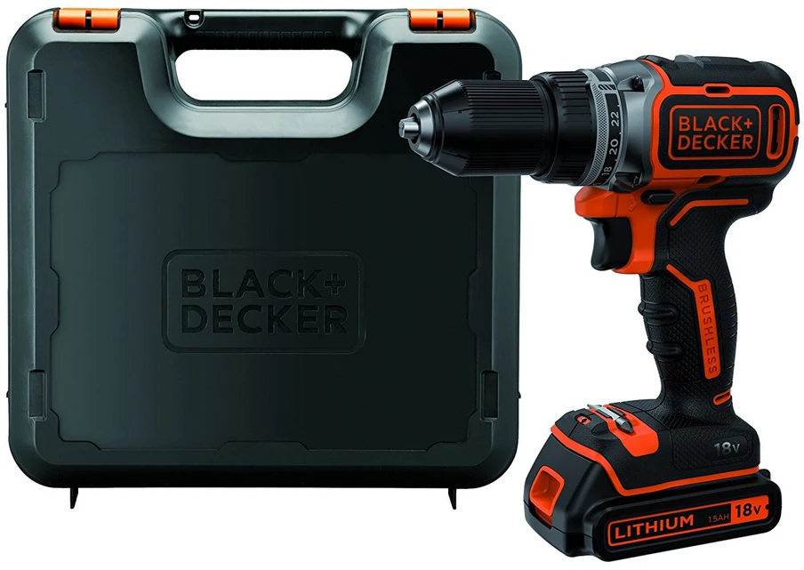 Black & Decker Juodas & Decker Suktuvas - gręžtuvas Juodas & Decker BL186K 18 V 1 x akumulator 1.5 Ah