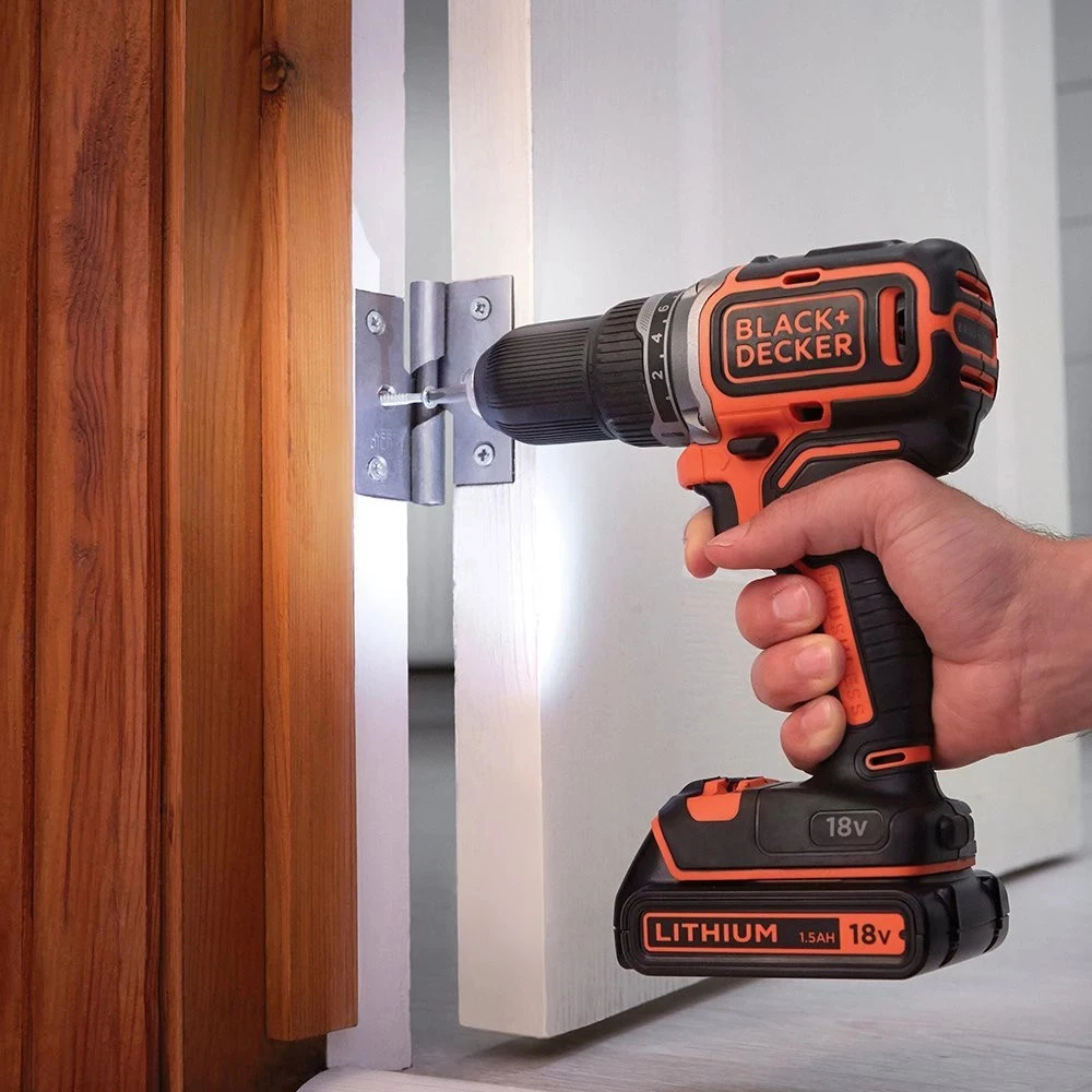 Black & Decker Juodas & Decker Suktuvas - gręžtuvas Juodas & Decker BL186K 18 V 1 x akumulator 1.5 Ah