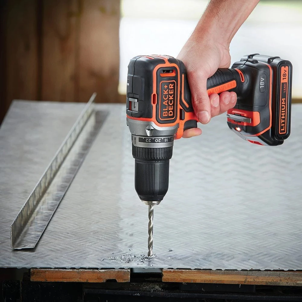 Black & Decker Juodas & Decker Suktuvas - gręžtuvas Juodas & Decker BL186K 18 V 1 x akumulator 1.5 Ah