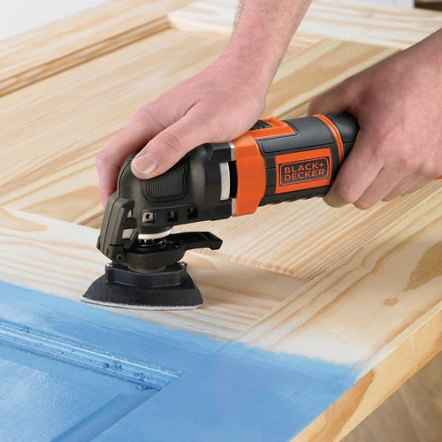 Black & Decker Daugiafunkcis elektrinis įrankis MT300SA2+11 priedų, krepšys, Juodas & Decker