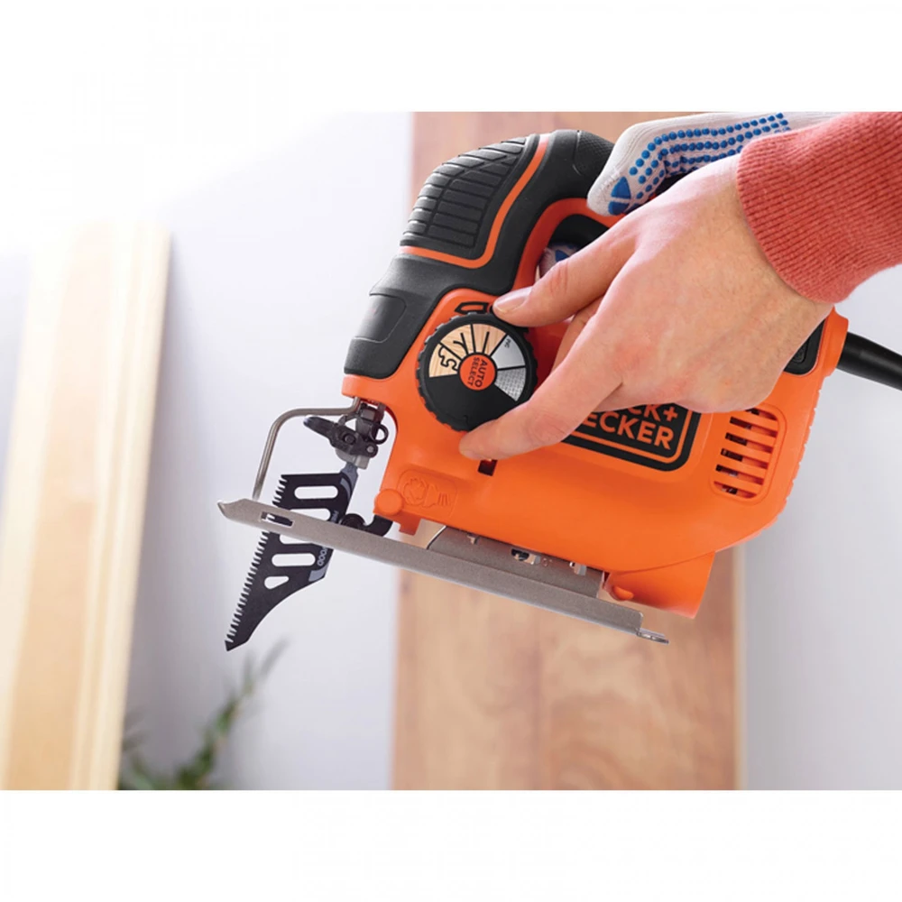 Black & Decker Siaurapjūklis KS801SEK 80 mm 550 W, Kitbox, Juodas & Decker
