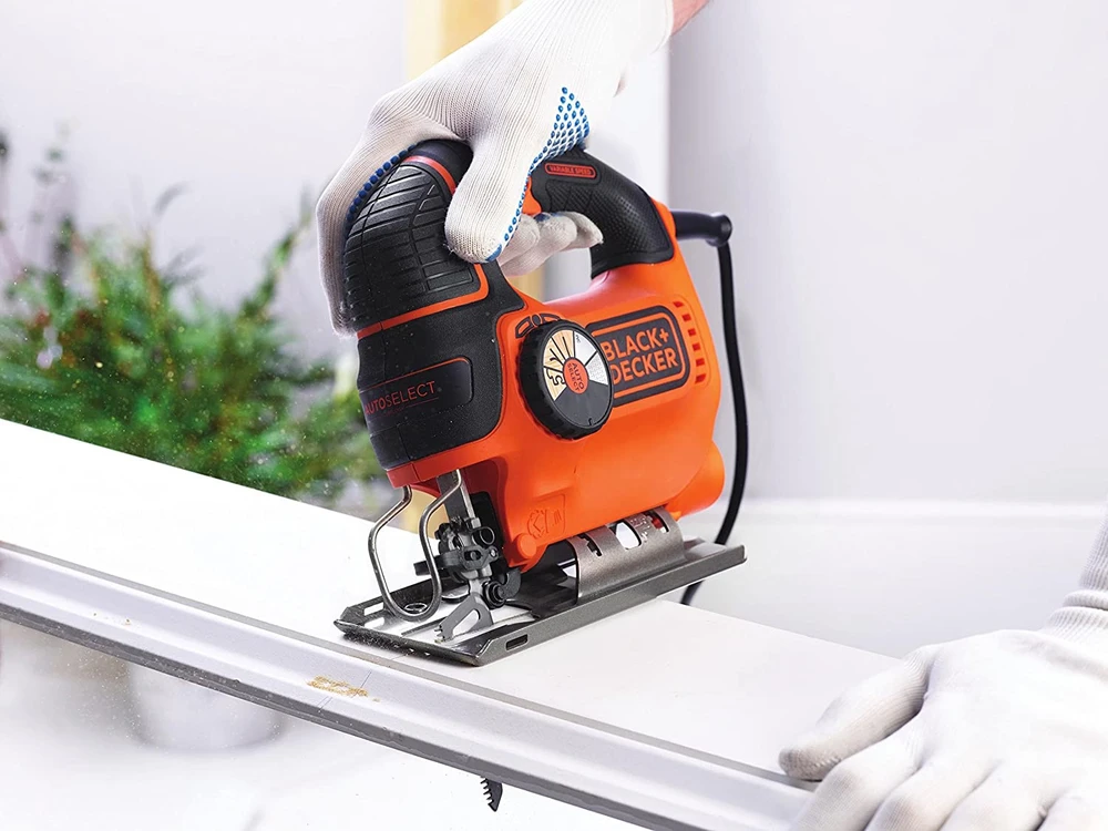 Black & Decker Siaurapjūklis KS801SEK 80 mm 550 W, Kitbox, Juodas & Decker