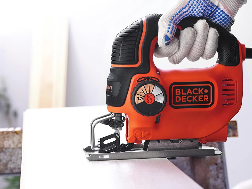 Black & Decker Siaurapjūklis KS801SEK 80 mm 550 W, Kitbox, Juodas & Decker