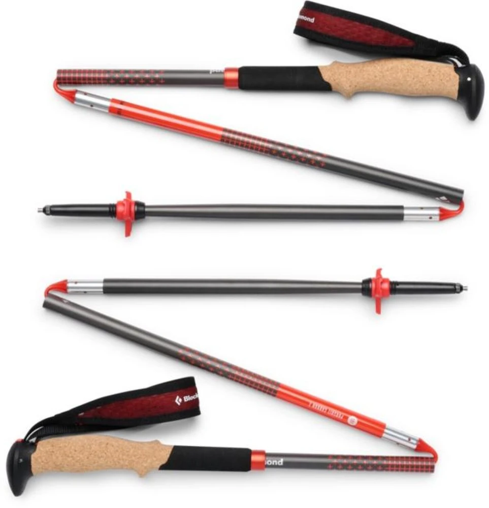 Black Diamond Juodas Diamond Anglies pluošto lazdelės Juodas Diamond Pursuit Carbon Z Poles – octane dydis: 110_cm