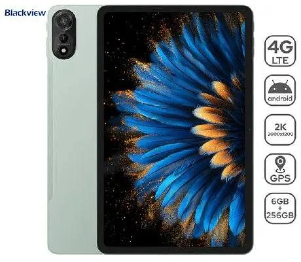 Planšetė Blackview MEGA2 12'' 6/256GB/MEGA 2 Žalia (MEGA 2 6+256GB Žalias)