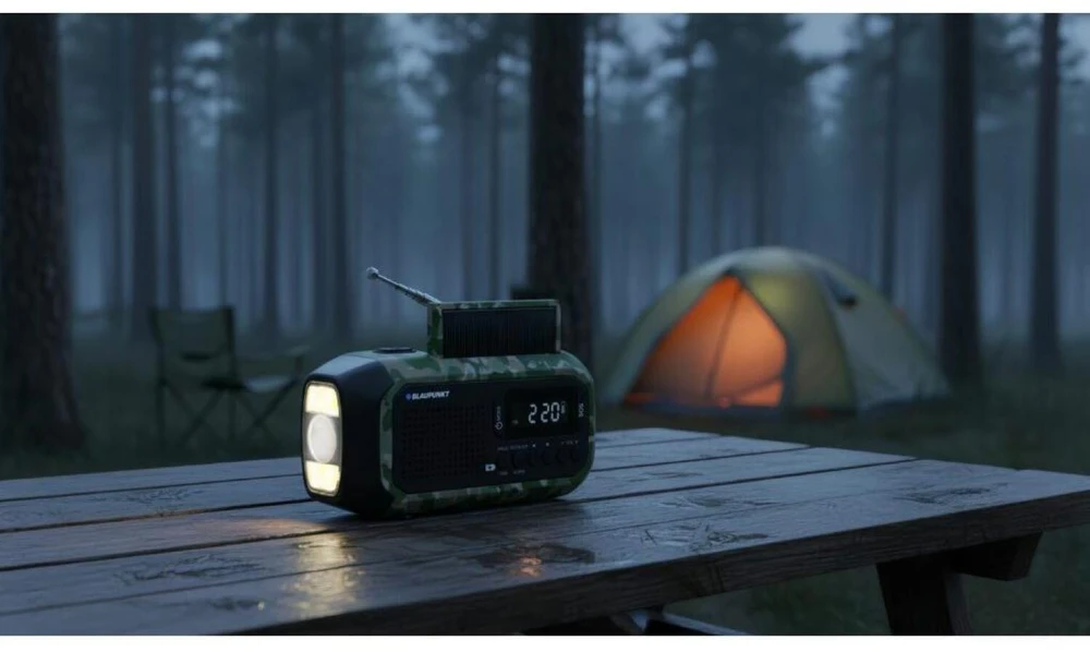 Radio alarmowe BLAUPUNKT ER20GC, žalias camo