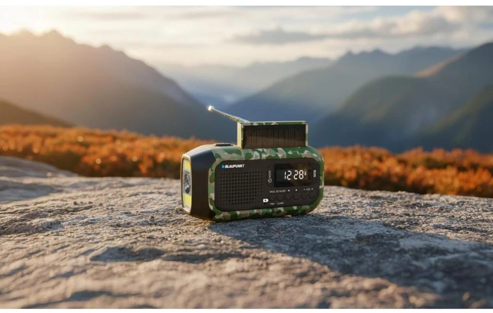 Radio alarmowe BLAUPUNKT ER20GC, žalias camo