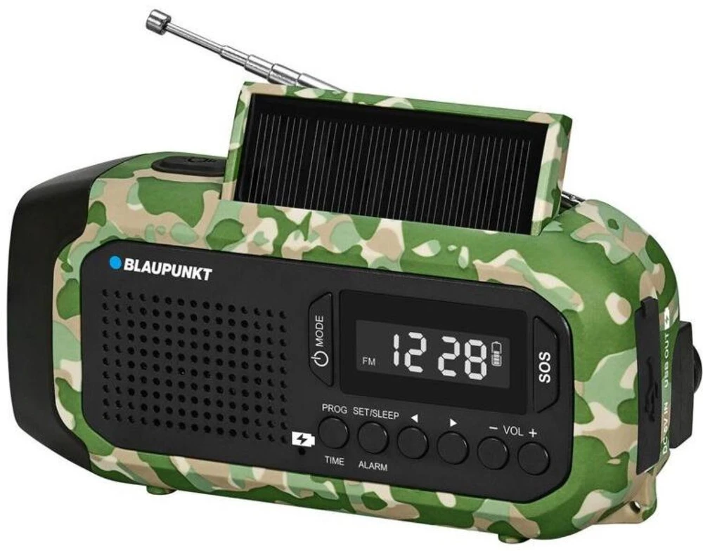 Radio alarmowe BLAUPUNKT ER20GC, žalias camo