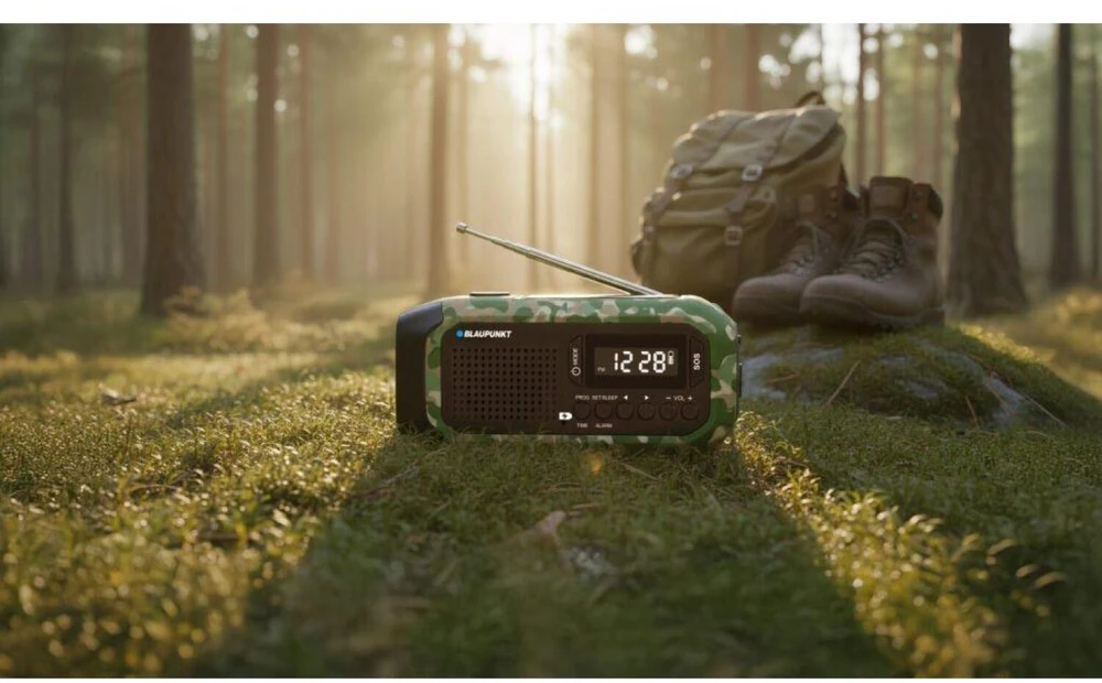 Radio alarmowe BLAUPUNKT ER20GC, žalias camo