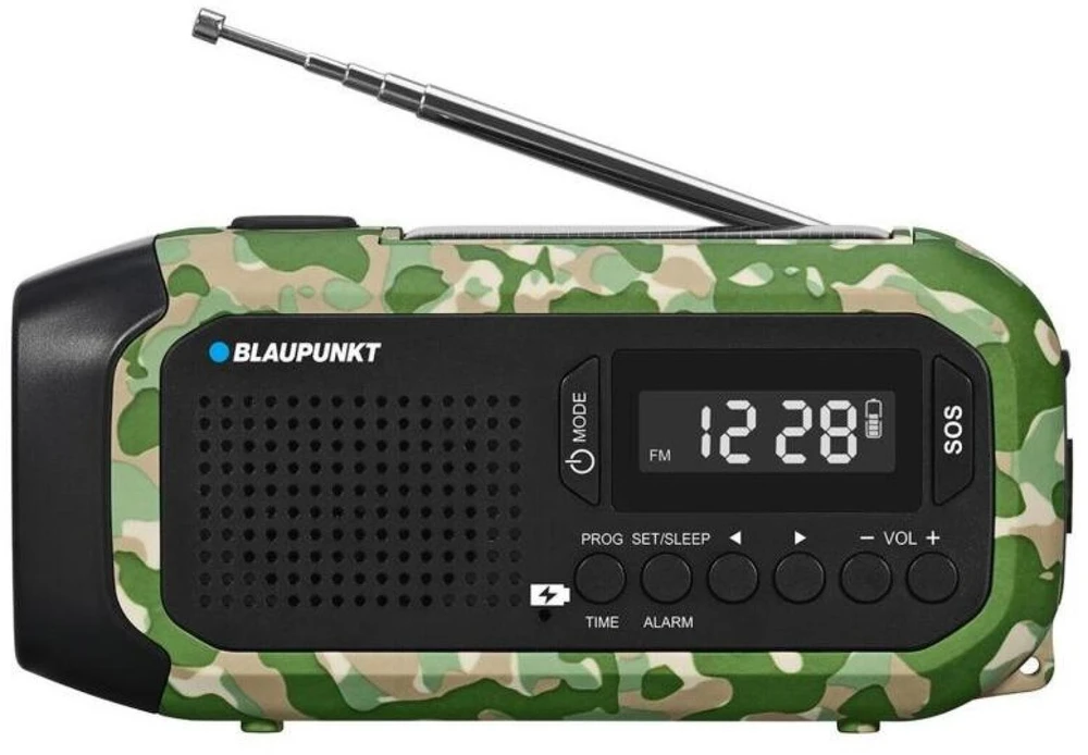 Radio alarmowe BLAUPUNKT ER20GC, žalias camo