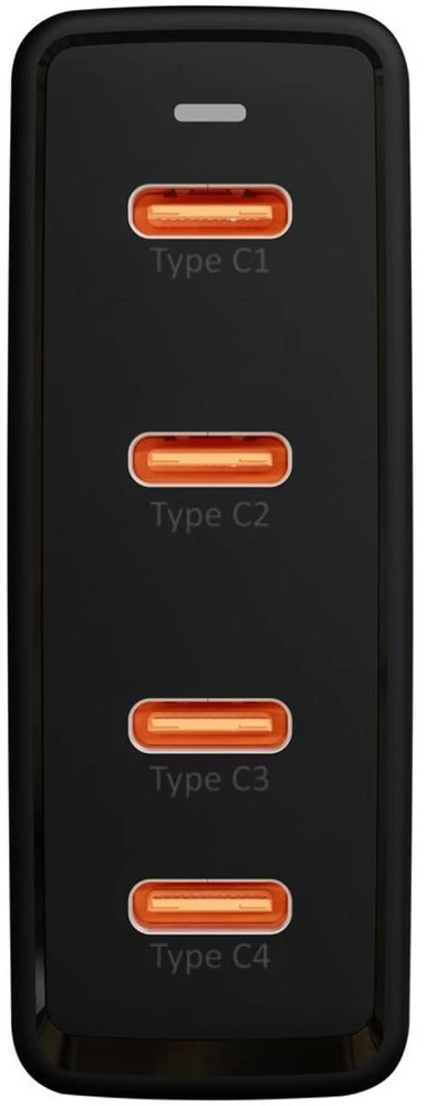 Blow Sieninis įkroviklis USB-Cx4 PD 100W GAN juodas