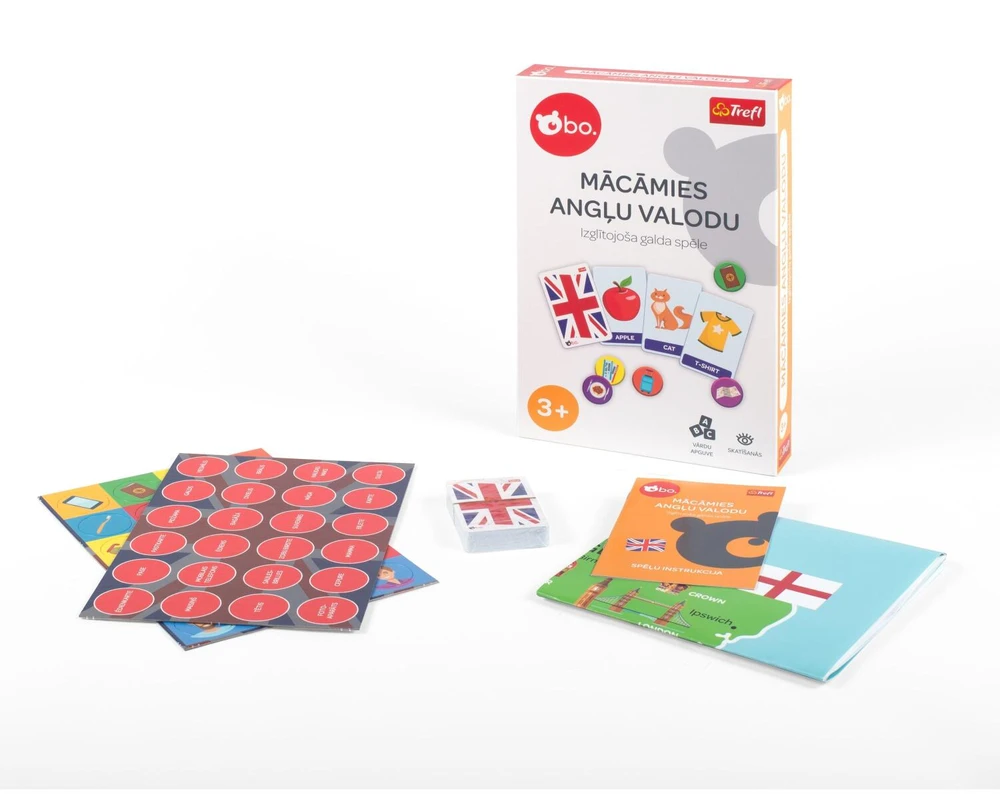 BO Izglītojošā galda spēle "Mācāmies angļu valoda" (Latviešu val.)