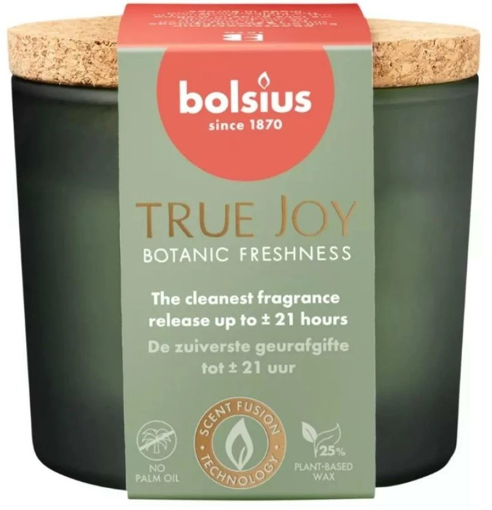 Aromatinė žvakė Bolsius TRUE JOY Botanic Freshness, 21 h