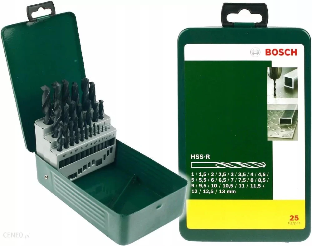 Grąžtas Bosch 25 vnt. HSS-R grąžtų kasetė