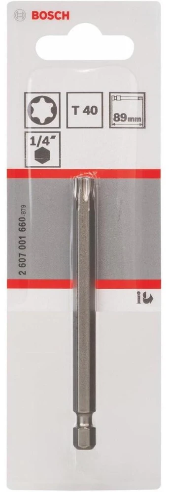 Bosch Torx antgalis T40, l=89mm 1 vnt, Extra Hart