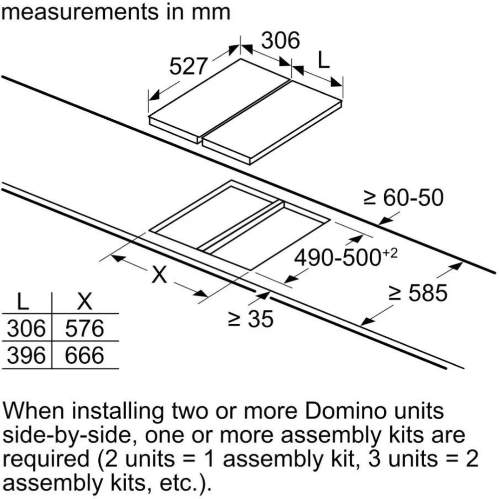 Bosch Serija 6 Domino elektrinė kaitlentė su plieniniu rėmu, 30 cm