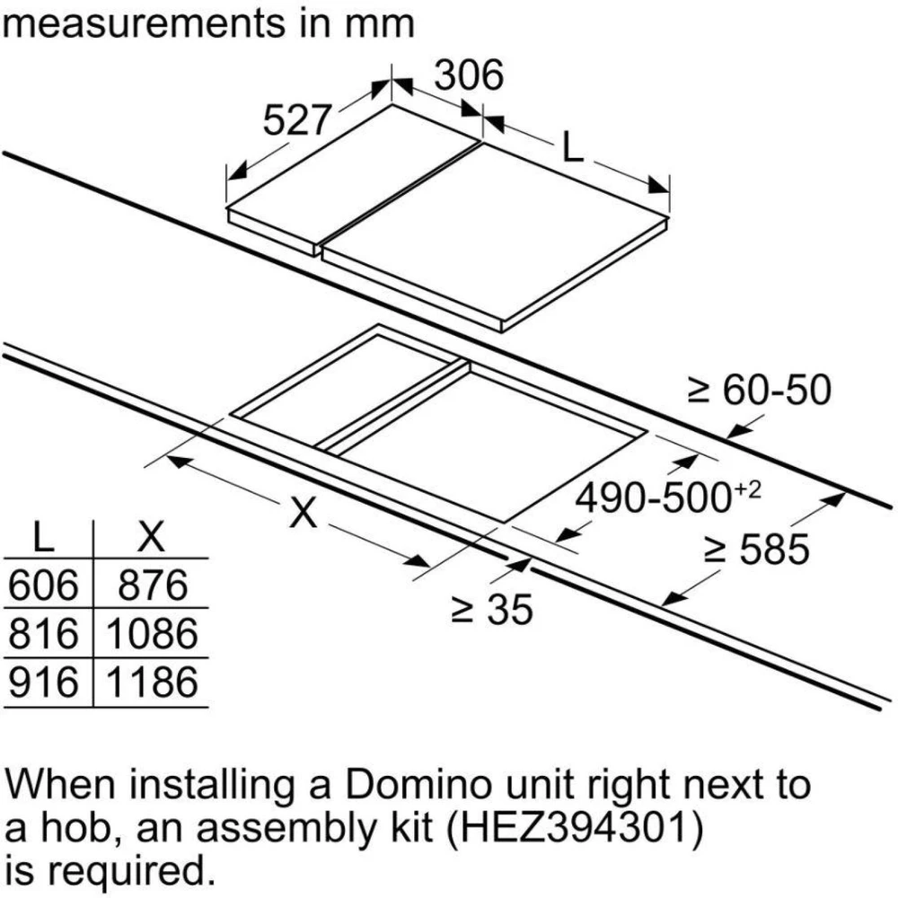 Bosch Serija 6 Domino elektrinė kaitlentė su plieniniu rėmu, 30 cm