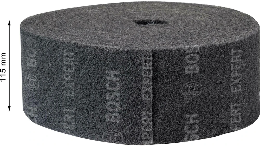 Bosch Expert Vliesrolle N880 Ultrafein S, 115mmx10m (grau, 10 Meter Rolle, zum Handschleifen)