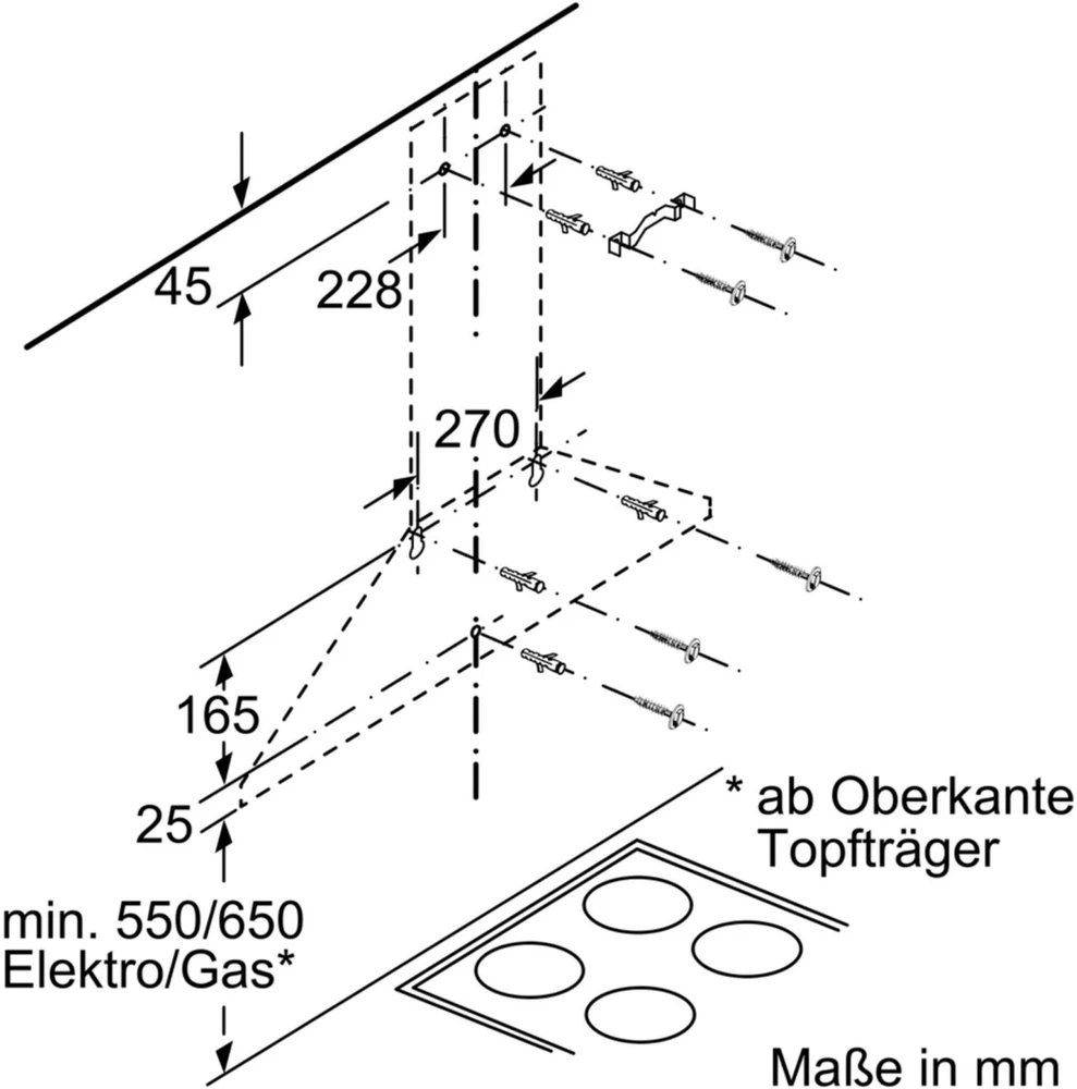 Gartraukis Bosch Bosch DWP66BC50 series - 2, extractor hood (stainless steel)