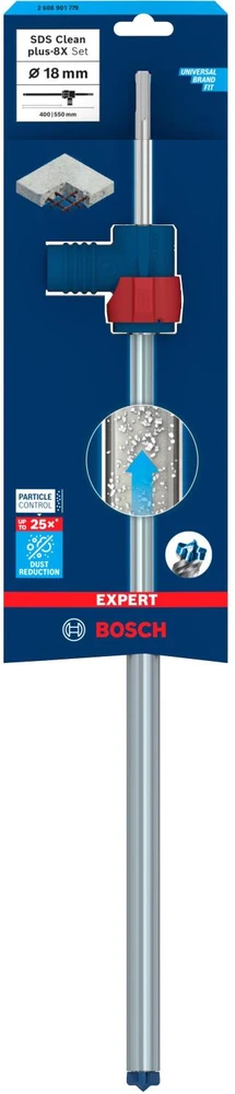Grąžtas betonui su nusiurbimu Bosch 2608901779; 18x550 mm