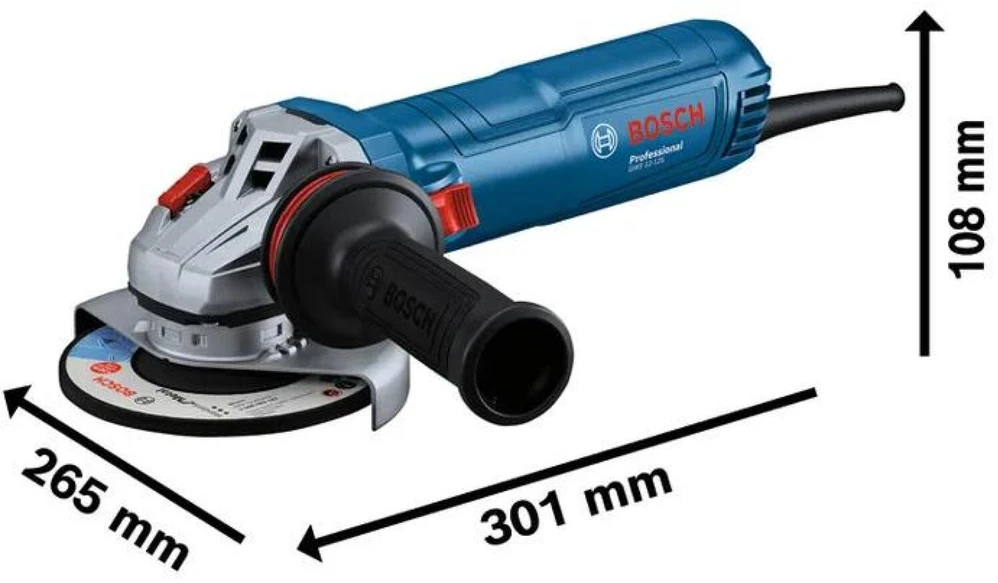 Bosch GWS 12-125, anti vibration handle, Carton