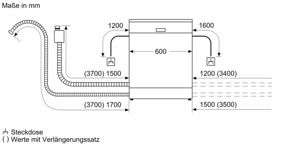 Bosch SMU4EVS08E Serie 4 Unterbau-Indaplovė EEK B 60cm Nerūdijantis plienas