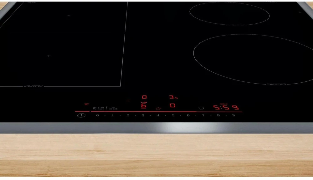 Kaitlentė Płyta grzewcza Bosch PVS64RHB1E Series 6, independent hob (juodas/stainless steel, 60 cm)