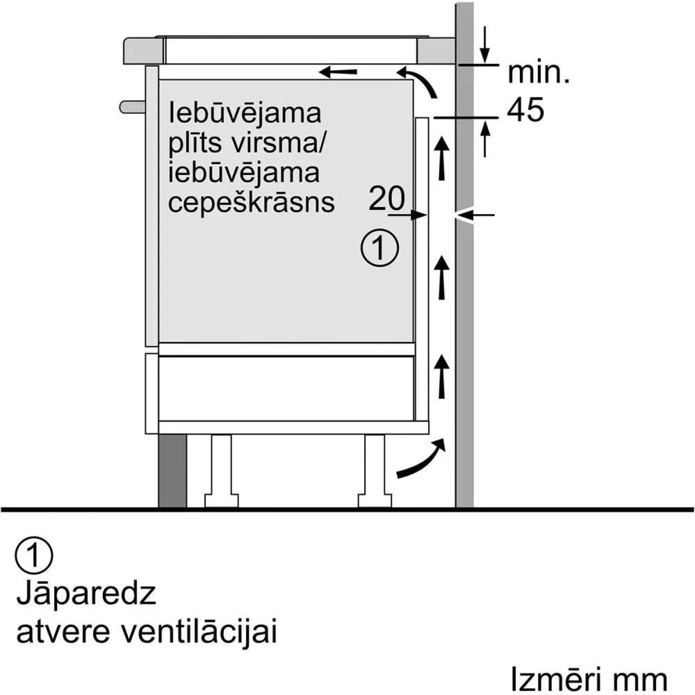 Bosch PIF612BB1E Serija 4, Indukcinė kaitlentė, 60 cm, kaitlentė be rėmo