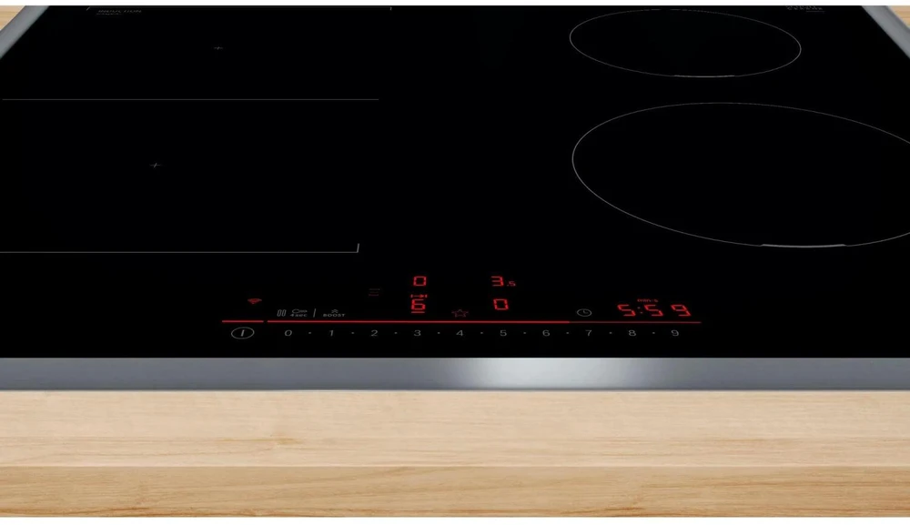 Kaitlentė Bosch PVS645HB1E Serie 6, Autarkes Kochfeld (juodas/edelstahl, 60 cm)