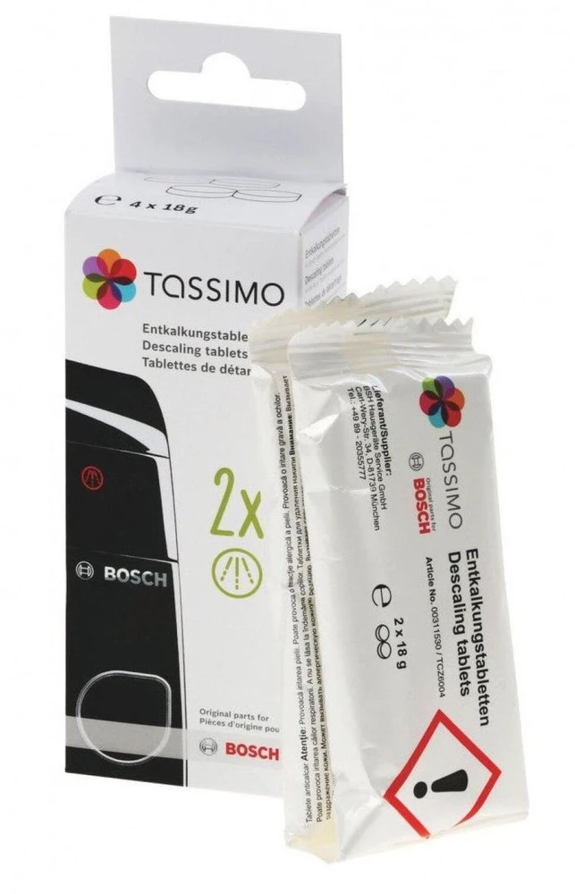 Kavos aparatas Bosch Nukalkinimo tabletės Tassimo kapsuliniams kavos aparatams (TCZ6004)