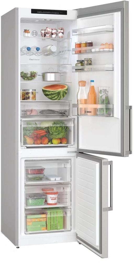 Šaldytuvas Bosch Serie 4 KGN39VIBT fridge-šaldiklis Freestanding 363 L B Nerūdijantis plienas