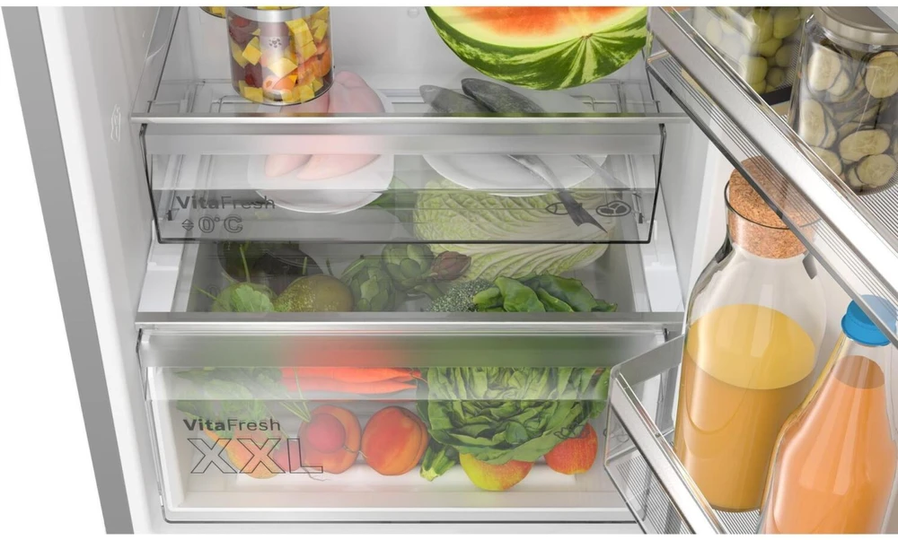 Šaldytuvas Bosch Serie 4 KGN39VIBT fridge-šaldiklis Freestanding 363 L B Nerūdijantis plienas